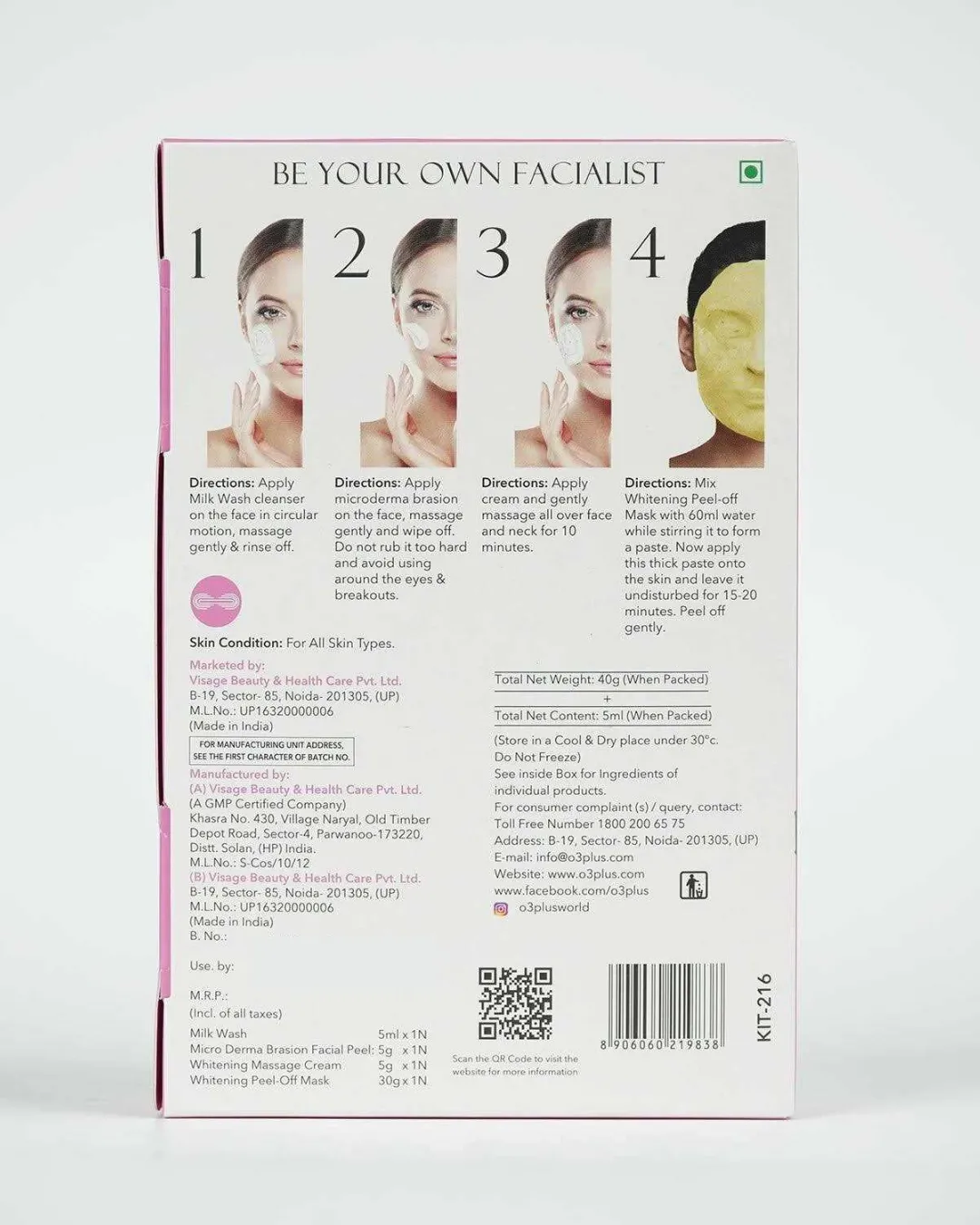 O3+ Brightening Facial Single Dose Kit view 2
