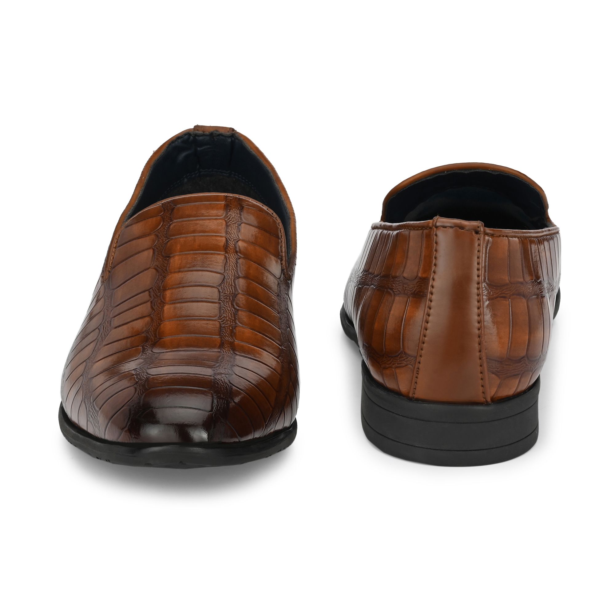 BUSKINS CASUAL SLIP-ON SHOES BA5135 TAN view 2