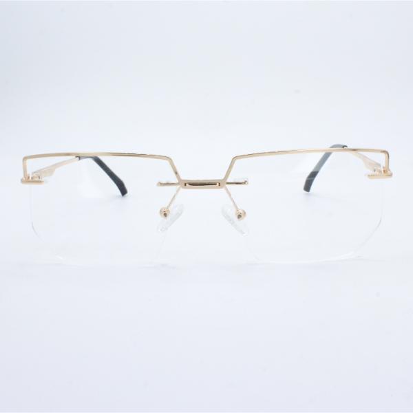 Lensoz Elite X Luxe Rimless Geometric 2 - Narrow - Golden view 2