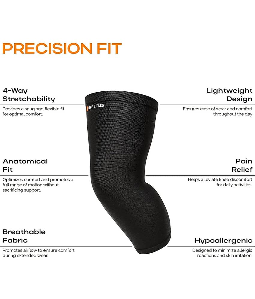 Impetus Black Knee Support ( Pack of 1 ) view 2