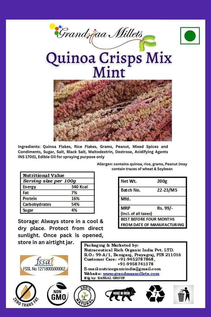 Quinoa Crisps Mix (Heeng-Jeera) view 2