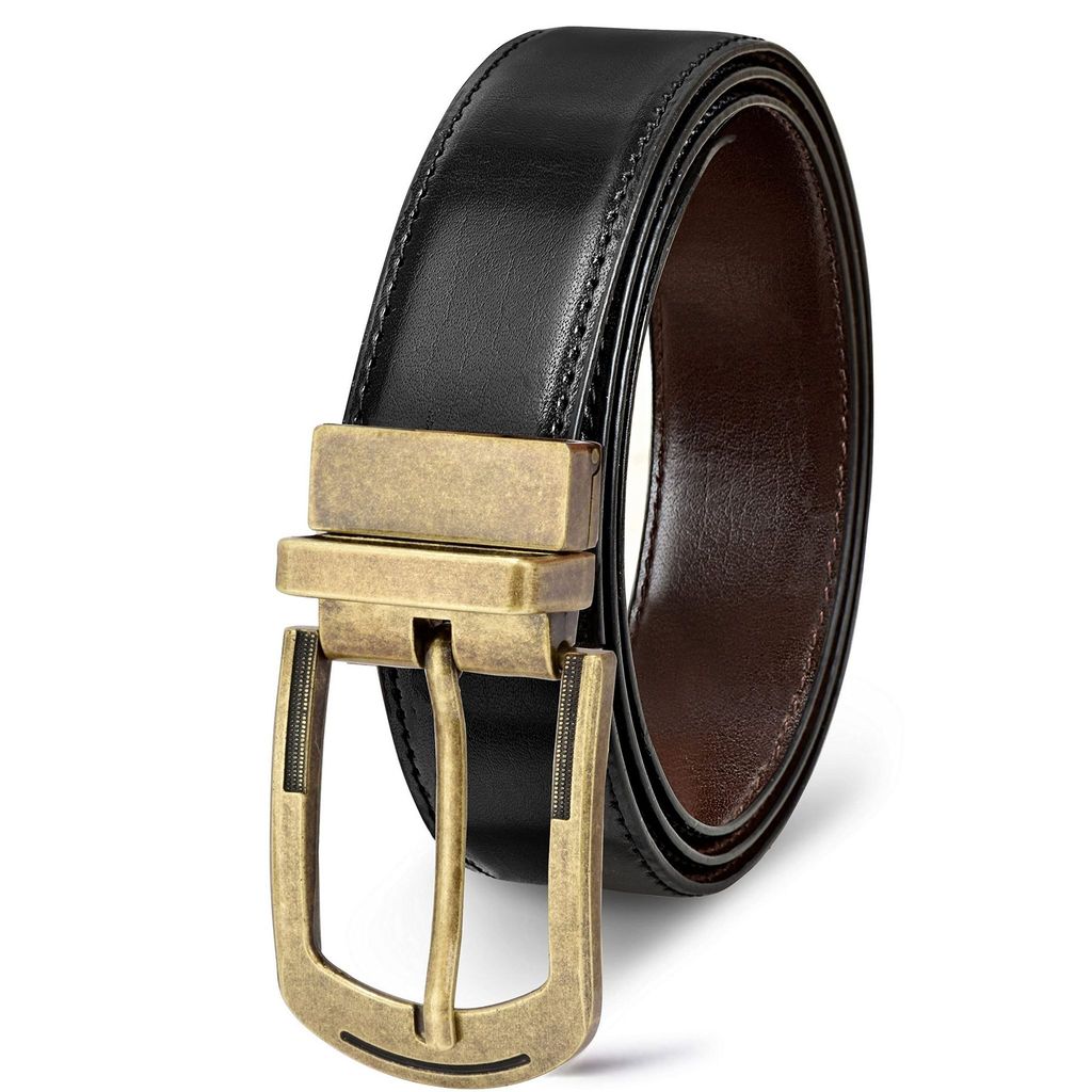LOREM Black & Brown Reversible PU Leather Belt For Men New BT01-BKL03 view 2