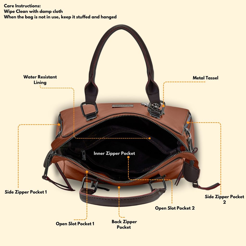 VISMIINTREND Stylish Sling Bag | Pu Leather Crossbody Satchel Bag | Women Handbag for Office | Travel | Daily Use | Detachable Adjustable Strap view 2