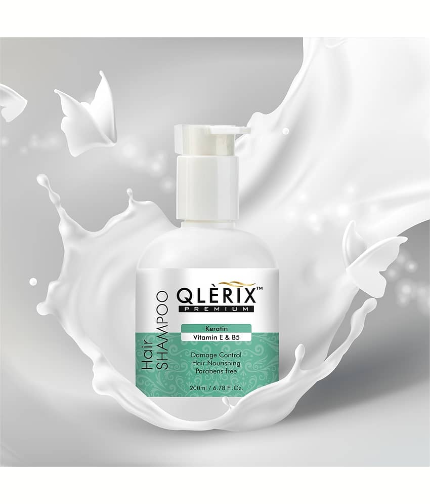 QLERIX Premium Keratin with Vitamin E & B5 Shampoo QLERIX Premium Keratin Shampoo pack of 2 Shampoo 200 ML mL Pack of 2 view 2