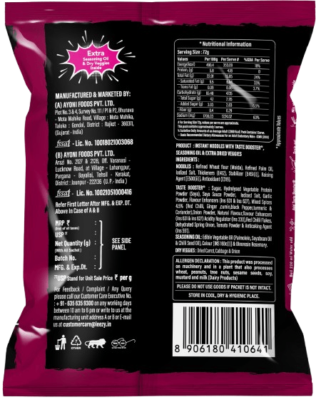 Leezy Korean Kimchi Veg Noodle Pack of 12 Pcs view 2