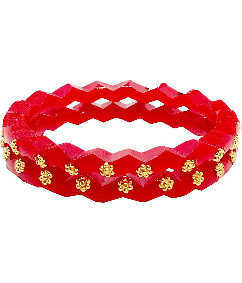 Bovzen Red Bangle ( Pack of 2 )
