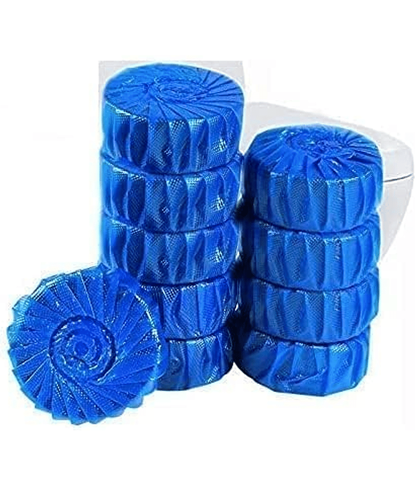 10 Pcs Toilet Bowl Deodorizer Cleaner Powerful Automatic Flush Toilet cleaner tablet/Automatic Toilet Bowl Cleaner Tablets Stain Remover Bathroom Flush Tank Blue Tab Tablet