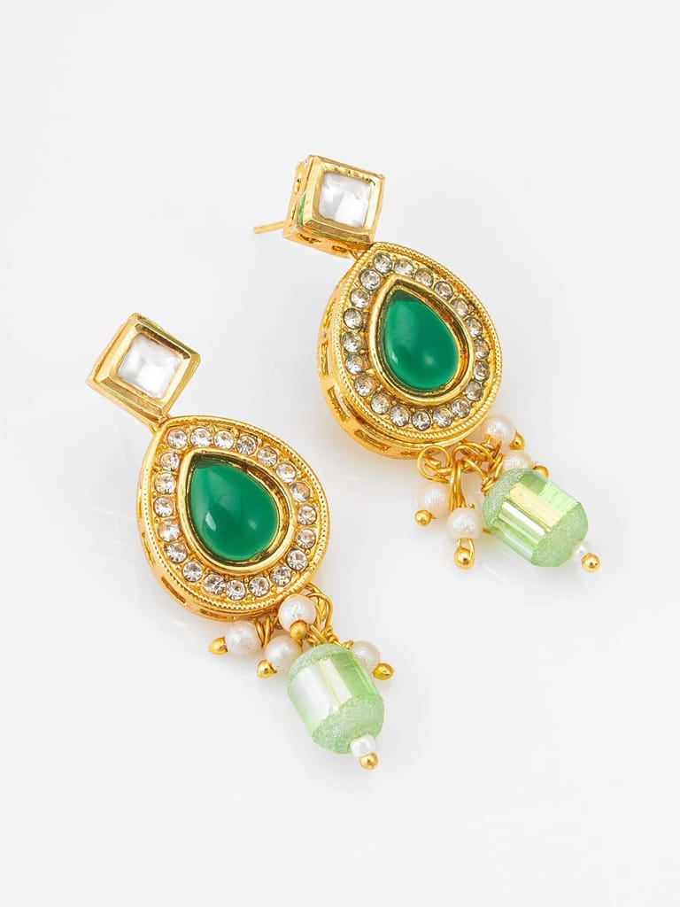 Morison Golden Oval Earrings Simple Yet Sophisticated view 2