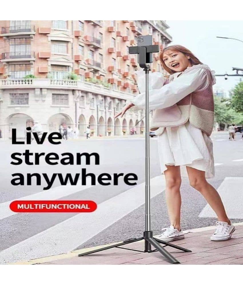 Hybite Selfie Stick with Tri pod, Blue tooth Selfie Stick Tri pod, 170CM/ 67inch Extra Long Selfie StickTri pod Remote Control, Blue tooth Selfie Stick view 2