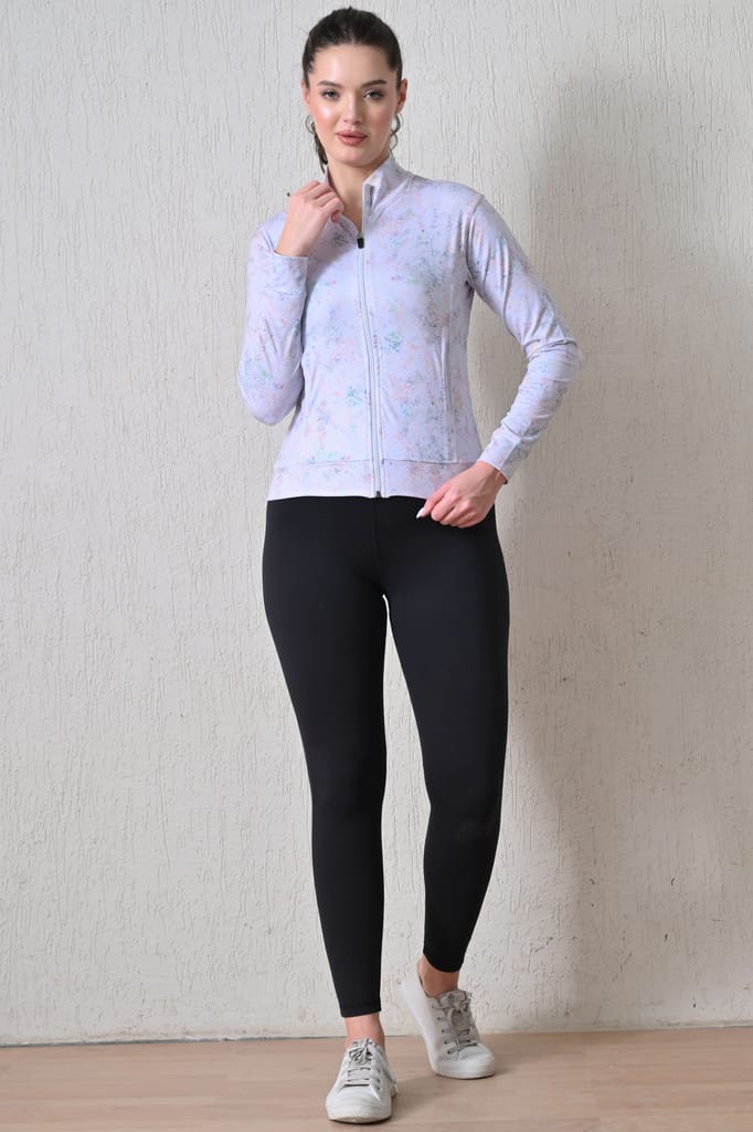 Body Smith Women Solid Full Sleeves Mesh Zipper view 2