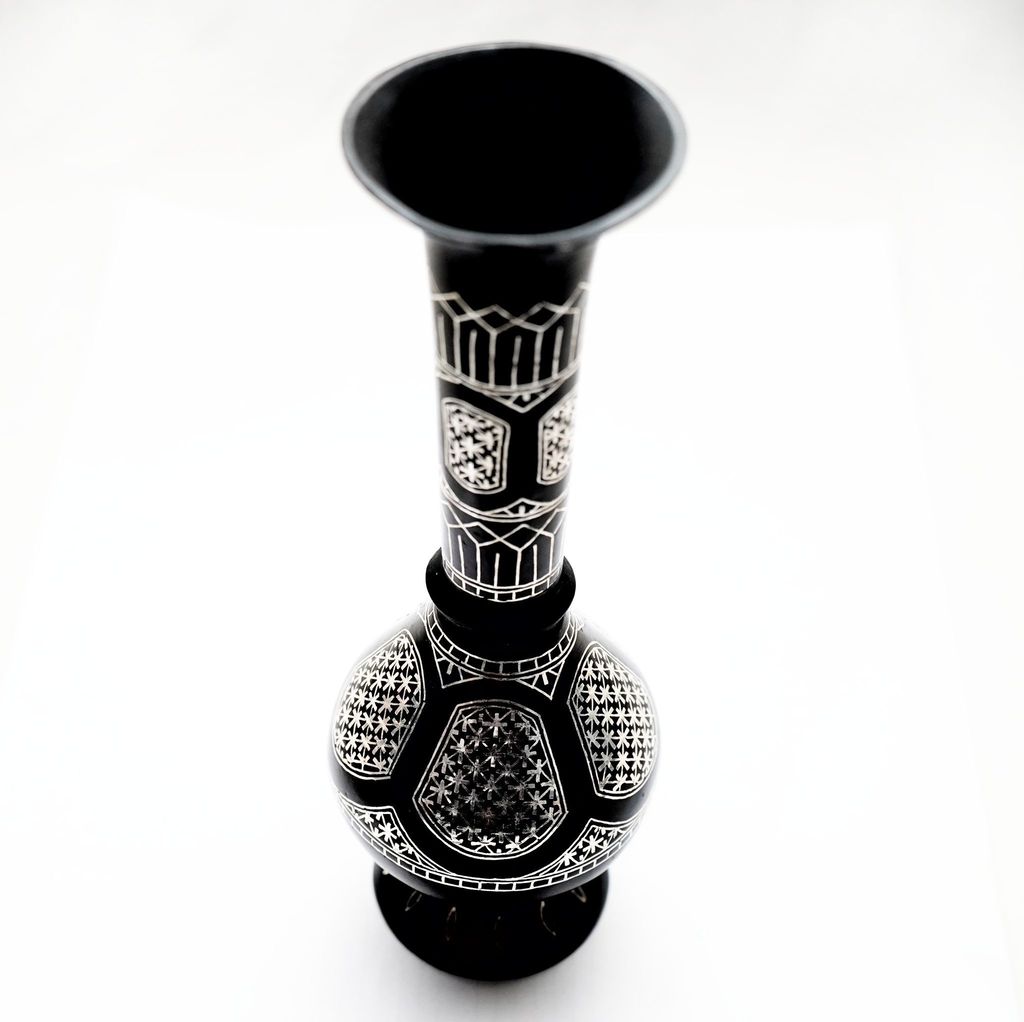 Bidri Work Lattu Vase Phool Jadi (1SMTDCOKA07767) view 2