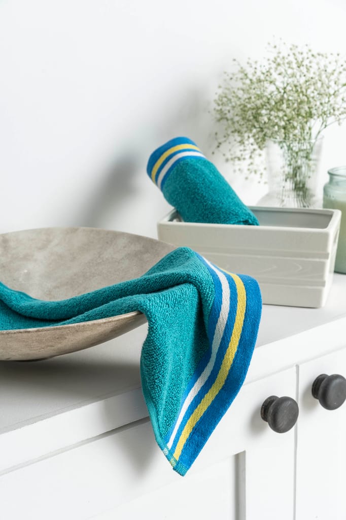 DDecor 100% Premium Cotton Face Towel | Plain Dual Color 500TC | Zero Twist with High Absorbency | Perfect for Everyday Use | Zest Collection | 30 CM X 30 CM view 2