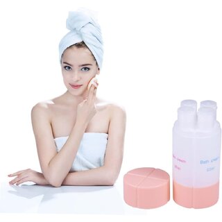 4 in 1 Travel Dispenser Refillable Travel Container with 4 Liquid Dispenser for Toiletries, Shampoo, Lotion, Gel, Body Wash, Makeup, Leak Proof view 2