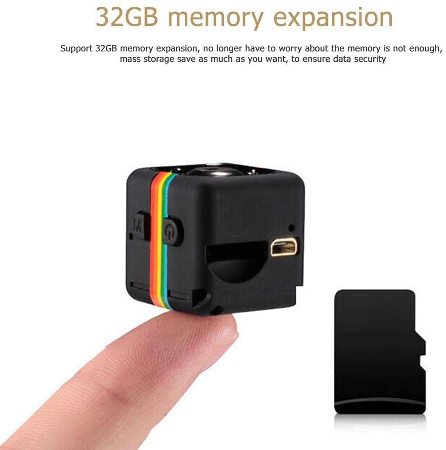 AUSHA Mini Spy Camera 1080P Full HD | Night Vision, Motion Detection, 140° Wide Angle | Portable Hidden Security Camera view 2