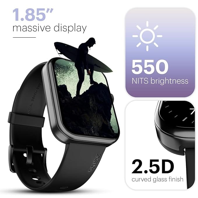 Bluetooth Calling Smart Watch, 10 Days Battery, 550 NITS Brightness, Smart DND, 100 Sports Modes, Smartwatch for Men and Women (Deep Wine) view 2