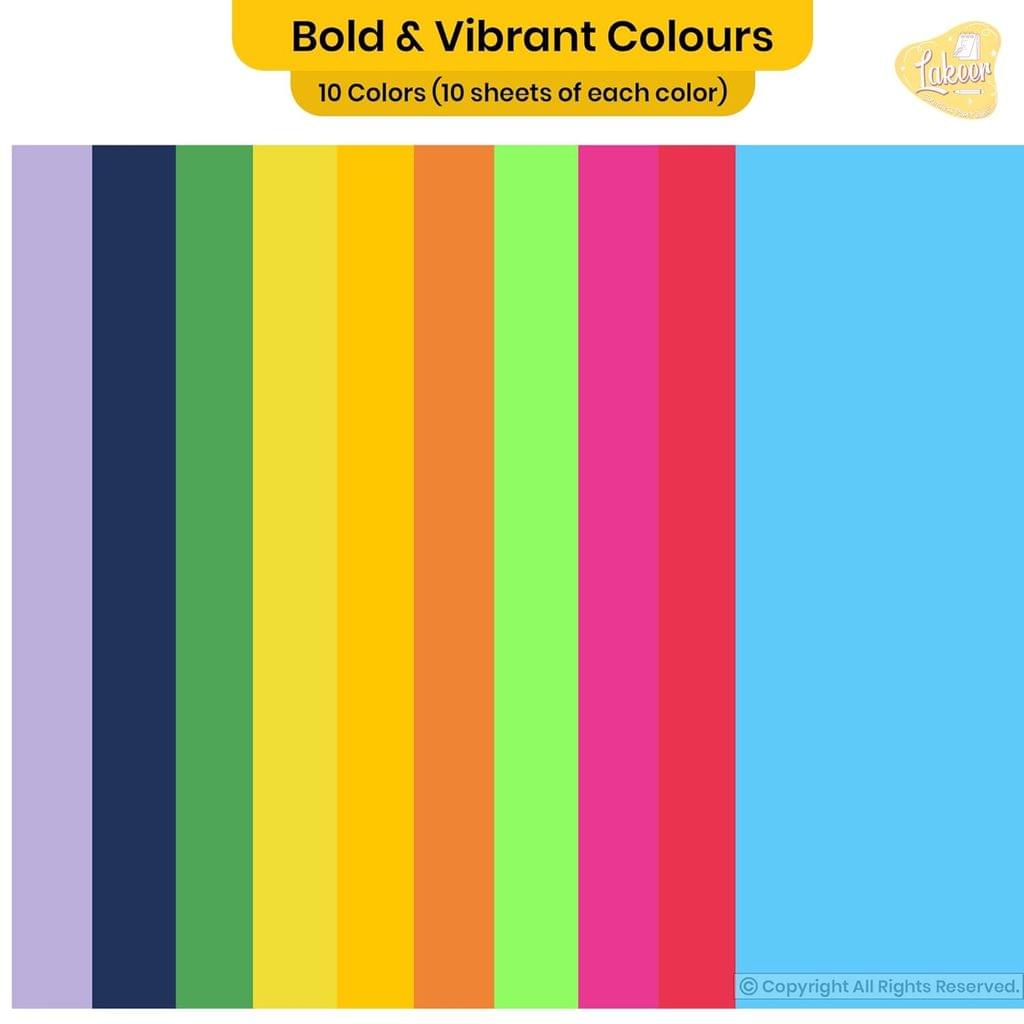 A4 20 Coloured Sheets Copy Printing/Art and Craft Paper Double Sided Coloured Office Stationery Children's Day Gift, Birthday Gift, Party Favors, christmas decor etc view 2