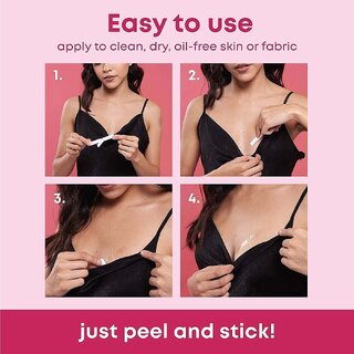 Double Sided Tape For Fashion, Clothing And Body Tape Adhesive And Gentle On Skin And Fabrics Transparent -36 strip view 2