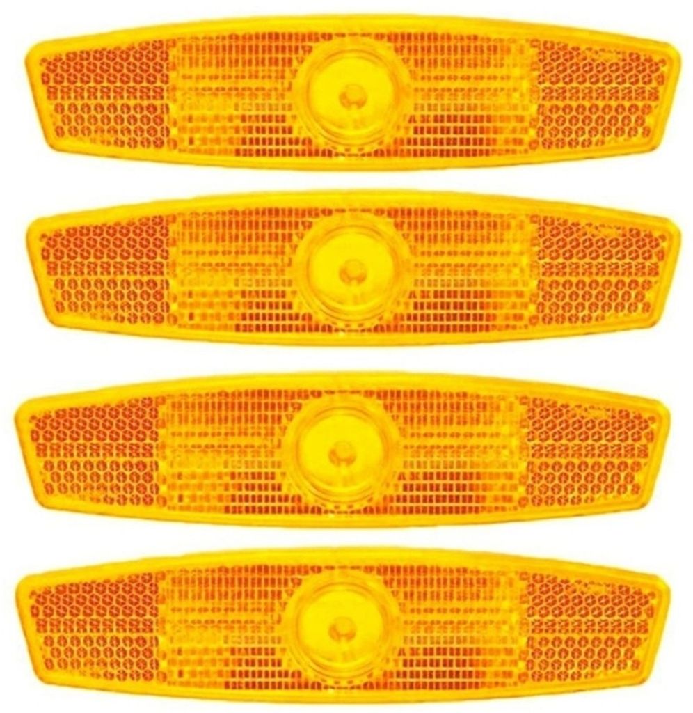 Veer 4pcs Bicycle Bike Spoke Reflector Safety Warning Light Wheel Rim Reflective Mount(Orange) view 2