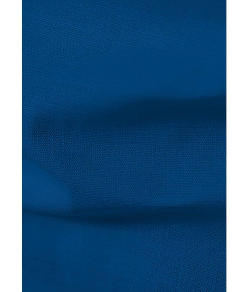 Apektra Dark Indigo Cotton Men's Regular Kurta ( Pack of 1 ) view 2