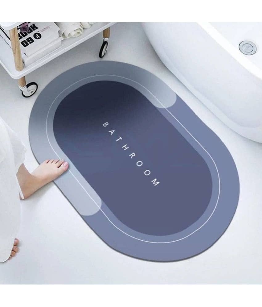 XFORIA - Anti-skid Rubber Bath Door Mat ( 40 X 60 cm ) Single - Assorted Colors