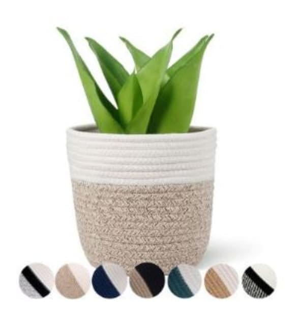 Generic Cotton Flower Pot With Out Lid (White-Kidi)-PID66473 view 2