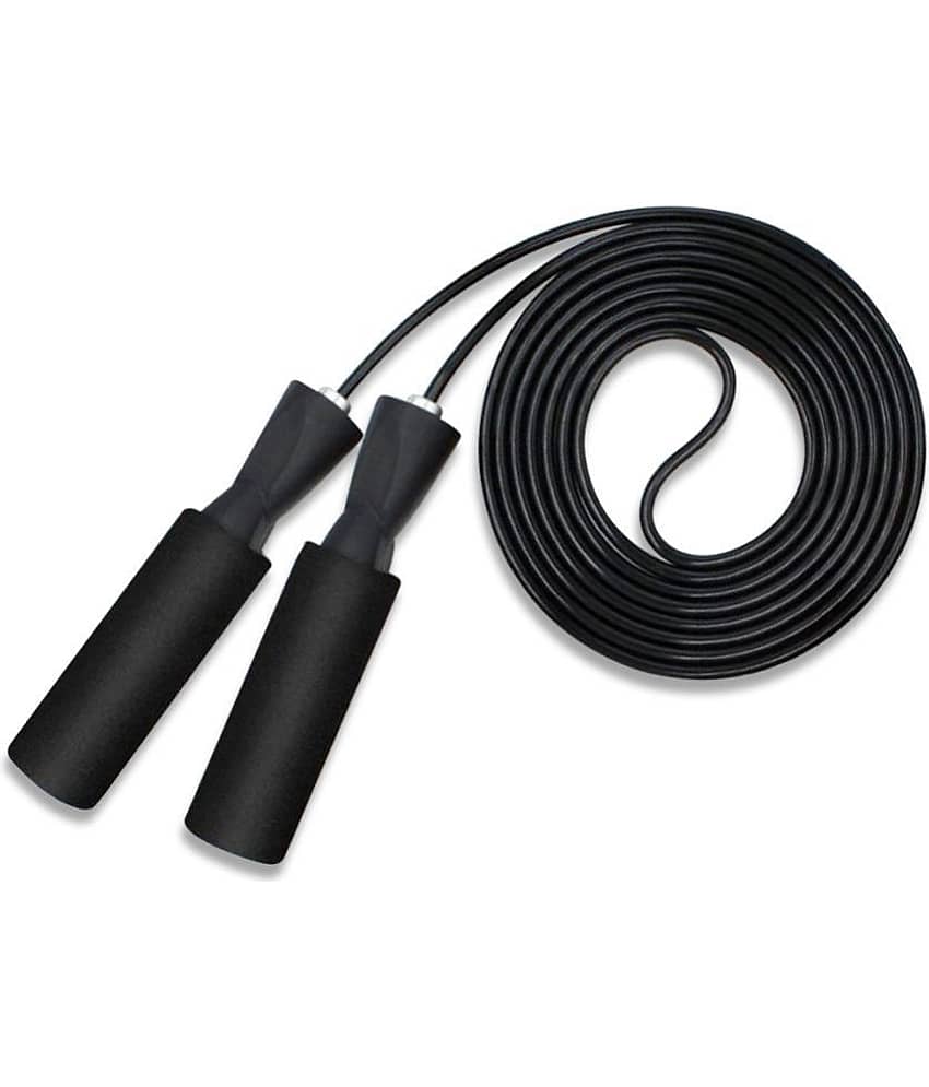 MuscleXP Skipping Rope (Jumping Rope) for Men, Women & Children, Tangle Free Jumping Rope for Kids (Red / Black) view 2
