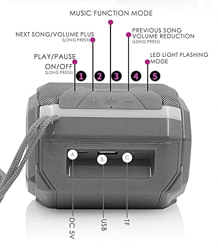 G2L TG-162 Boom BASS Sound 5W Mini Wireless Speaker with 8Hrs Playtime, 40mm Sound Driver, BT with Strong Connectivity, Portable Design. view 2