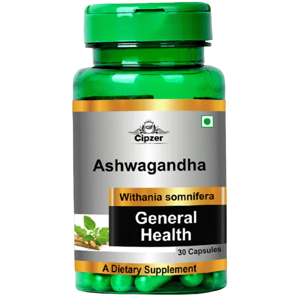 Cipzer Ashwagandha (30 Capsules): Your Natural Powerhouse for Stress Relief and Rejuvenation