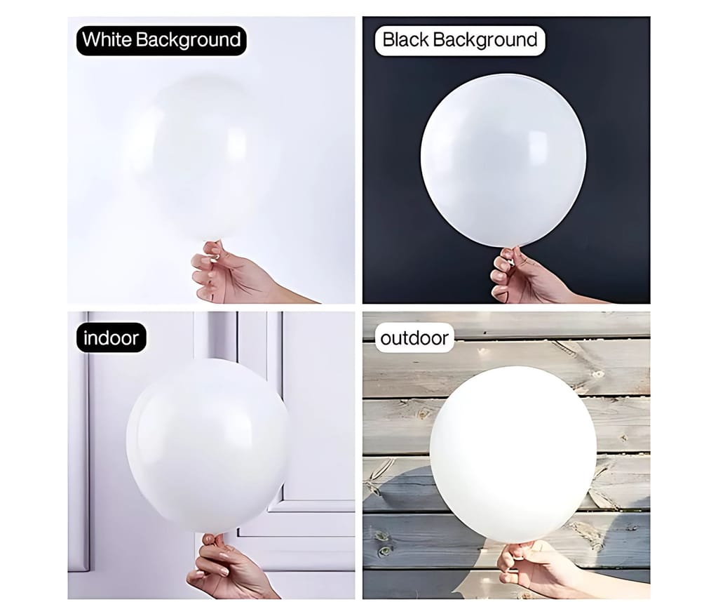 Wektu Party Balloons - Round Shape, Large Size (50 Pcs) view 2
