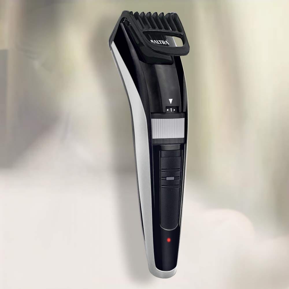 BALTRA Cordless Beard Trimmer with 2 Hours Quick Charge & 45 Min Runtime, Even Trimmimg Technology, 0.5-10mm Cutting Length, Detachable Head fot Easy Cleaning, (Comb+Cleaning Brush) Black view 2