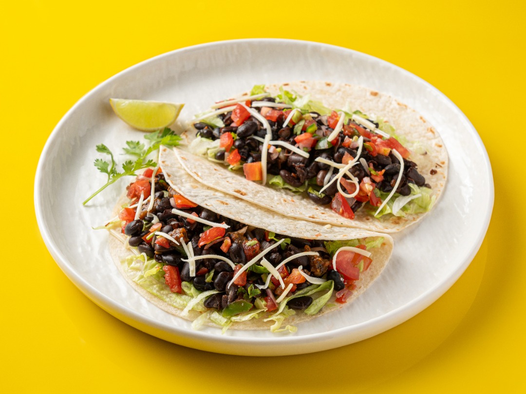 Black Bean Softshell Tacos