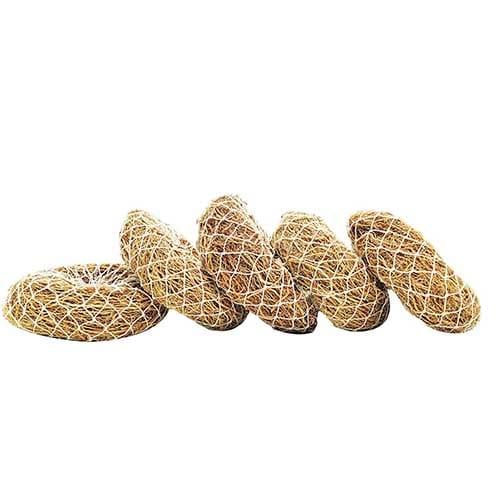5 Vetiver (Khus) Bath Scrubber with Plastic Free Cotton Cover view 2