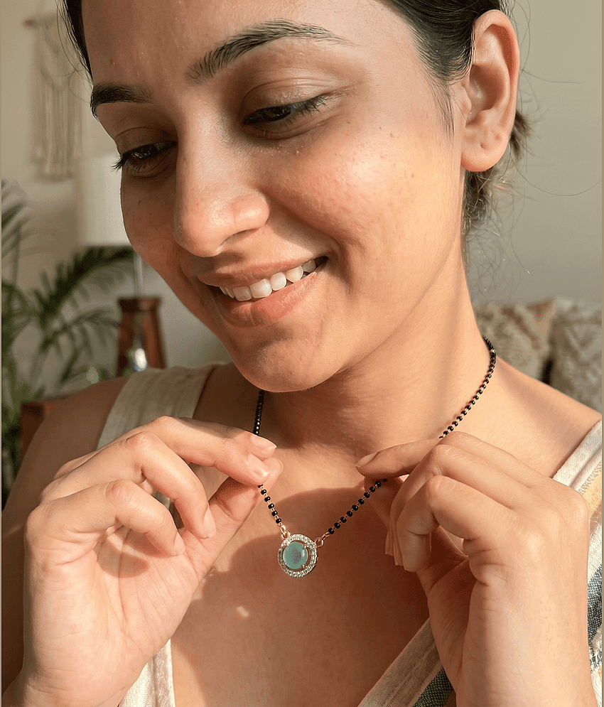 AKLINA White Mangalsutra ( Pack of 1 ) view 2