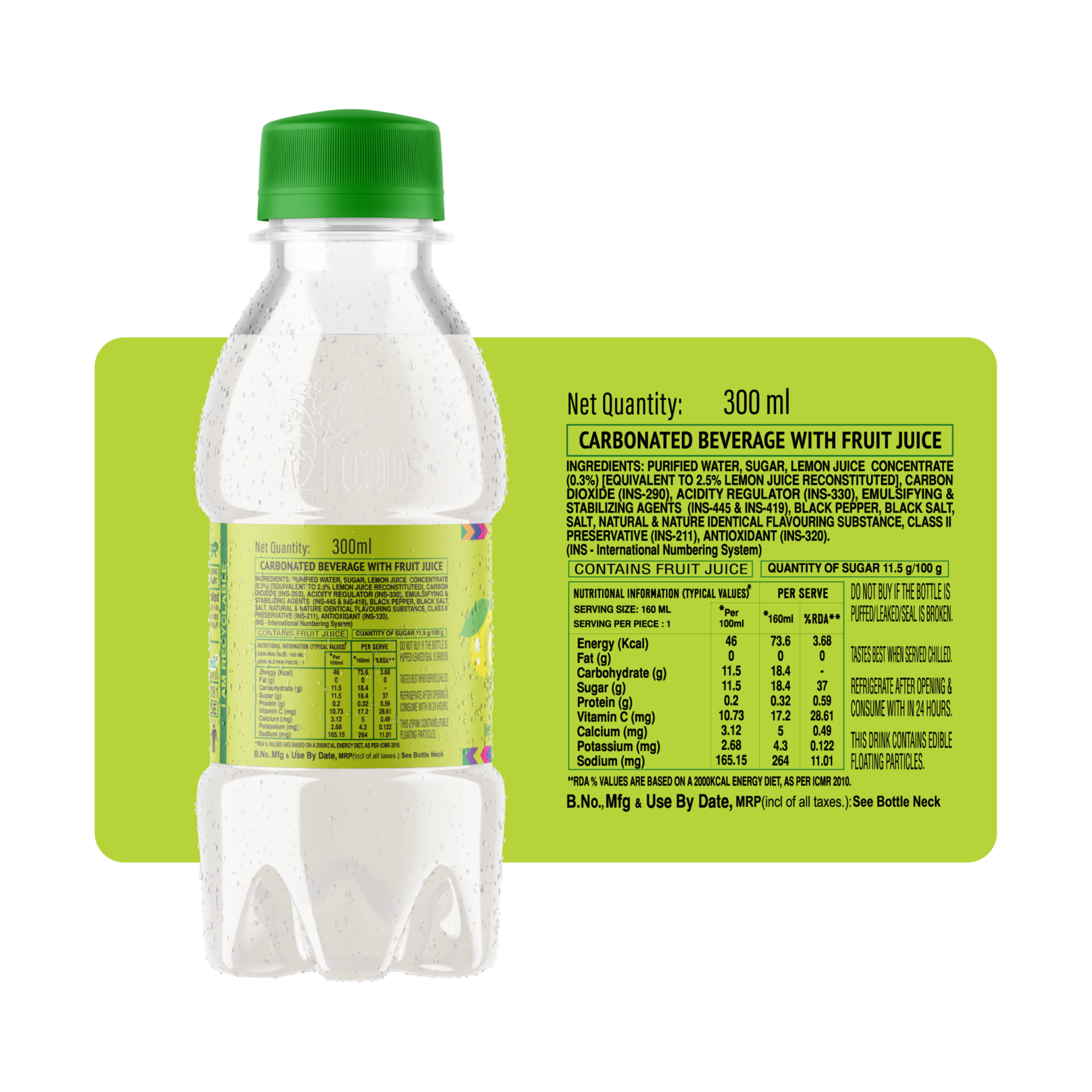 Lahori Zeera Nimboo - Desi Hi Changa, 300 ml (24 Bottles) view 2