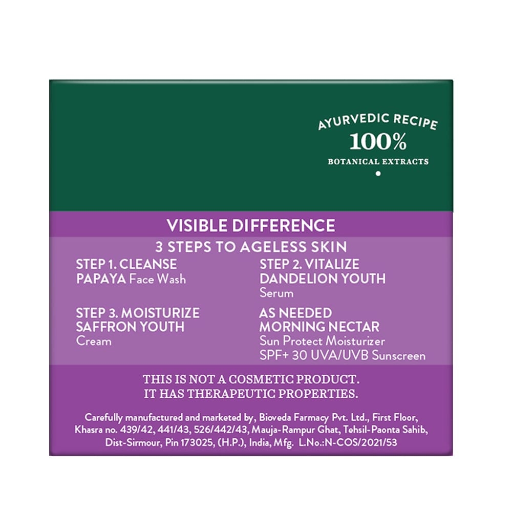 Biotique Saffron Youth Anti-Ageing Cream 50g view 2
