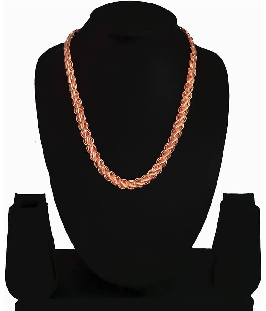 KRIMO Rose Gold Plated Chain ( Set of 1 ) view 2