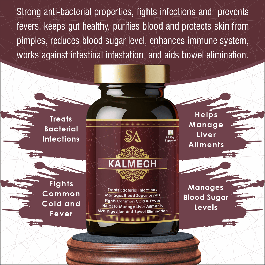KALMEGH(An Ayurvedic Formula for Supporting Liver Function, Helps Protect Against Cold & Cough and Acts as an Immunity Booster, Maintains Overall Health & Well-being) view 2
