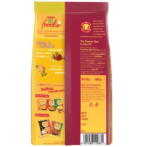 Saffola Masala Oats Masala & Coriander, 500 gm view 2