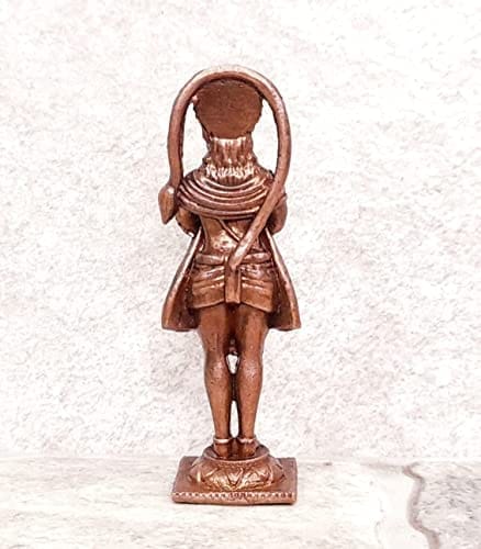 Searchers Paradise - Copper Idols Standing Hanuman,2.6 inches, Copper Handmade 40 Grams, Patina Antique Finish, Pack of 1 Piece view 2