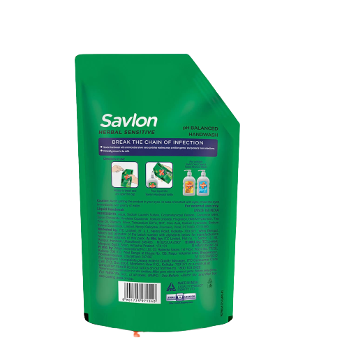 Savlon Herbal Sensitive Refill Germ Protection Liquid Handwash 750 Ml view 2