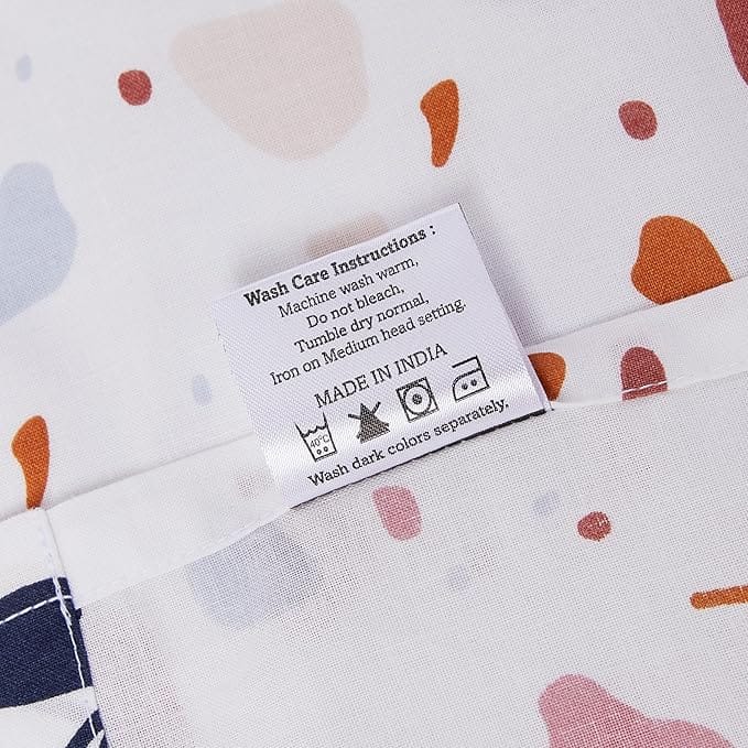 100% Cotton Floral Printed Double Bedsheet with 2 Pillow Covers - Pink view 2
