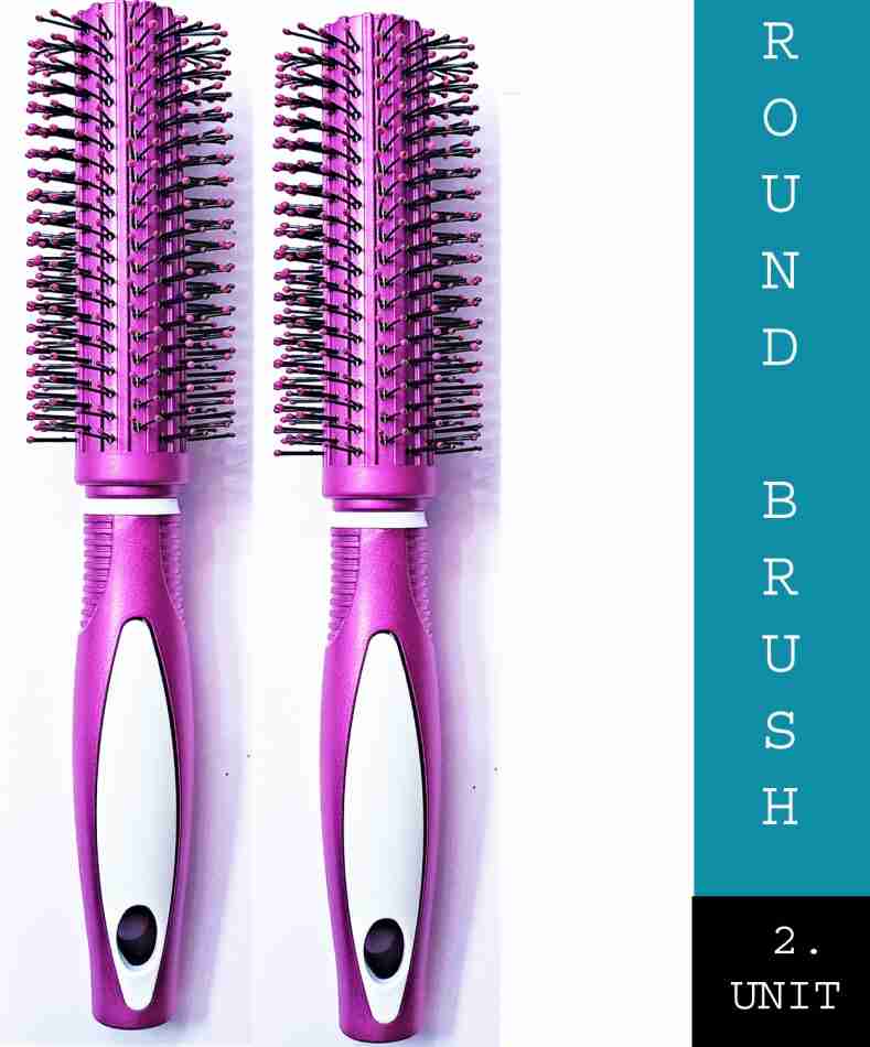 2-Pack Professional Hair Brush Set for Women And Men, Detangling Hair Brush with Soft Nylon Bristles and Non-Slip Handle, Perfect for All Hair Types view 2