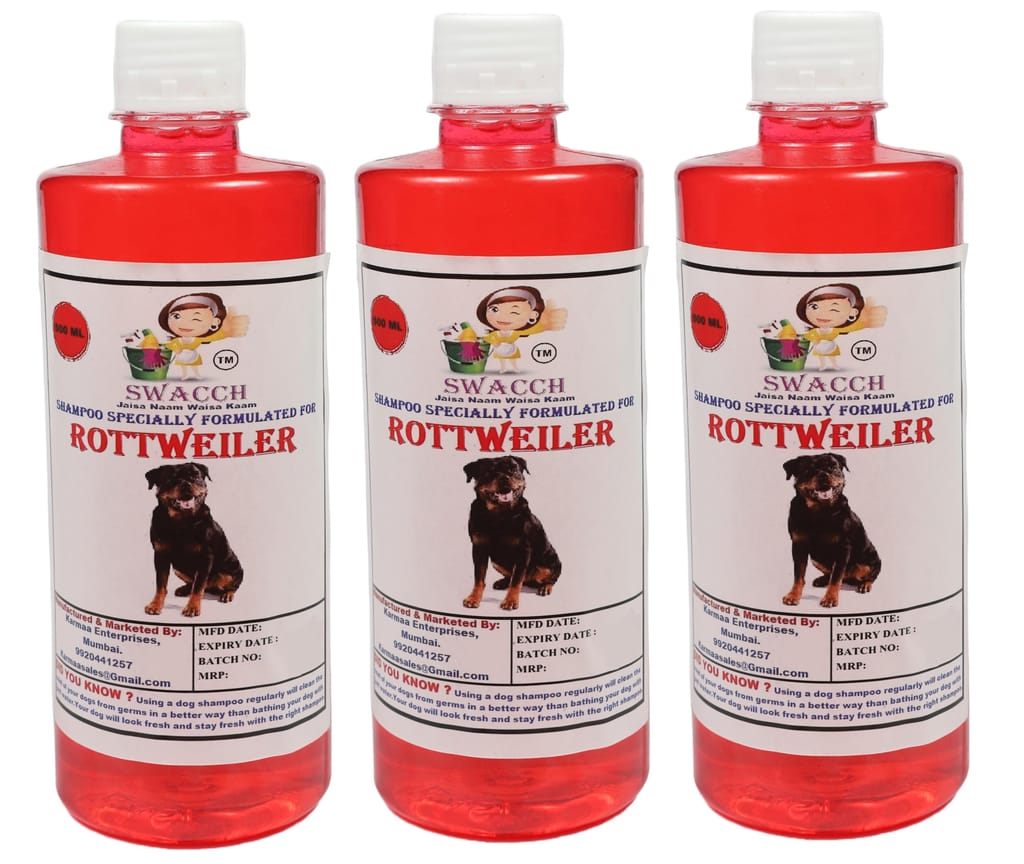 Swacch Shampoo Specially Formulated for Rottweiler (500ml) (Combo Pack of 3) Strawberry view 2