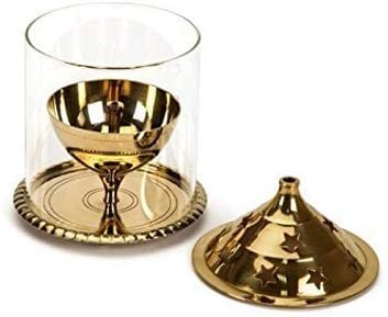 Dev Bhakti Brass, Glass Akhand Jyot Oil Diya view 2
