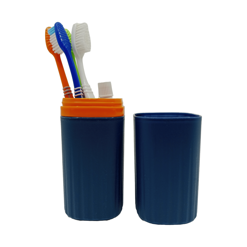 Multipurpose Portable Toothbrush Holder | Waterproof Toothbrush Storage Box for Travel, Camping & Bathroom | Compact Toothbrush Case with Cover | Travel Essential for Hygiene & Organization view 2