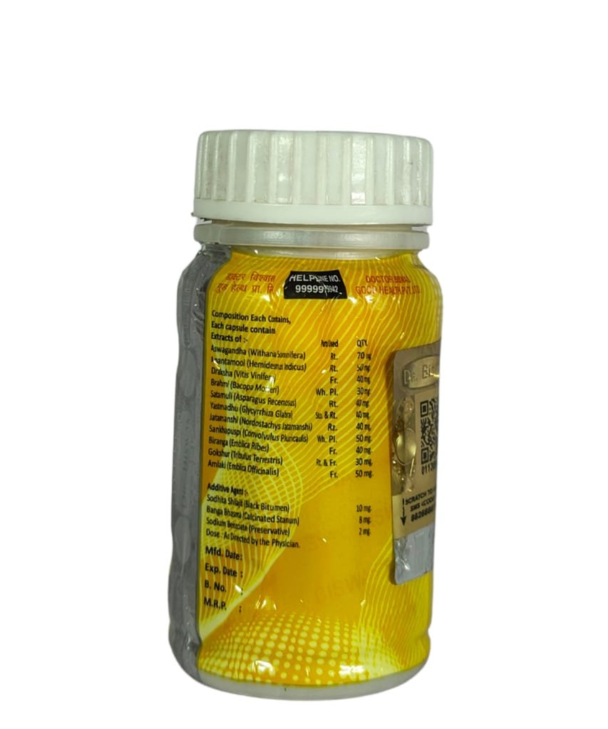 Dr Biswas Good Health Ayurvedic Capsules – 50 Veg Caps × 3 Bottles (Total 150) | Natural Weight Gain, Energy & Immunity Booster | Appetite & Liver Support, Pk of 3 view 2