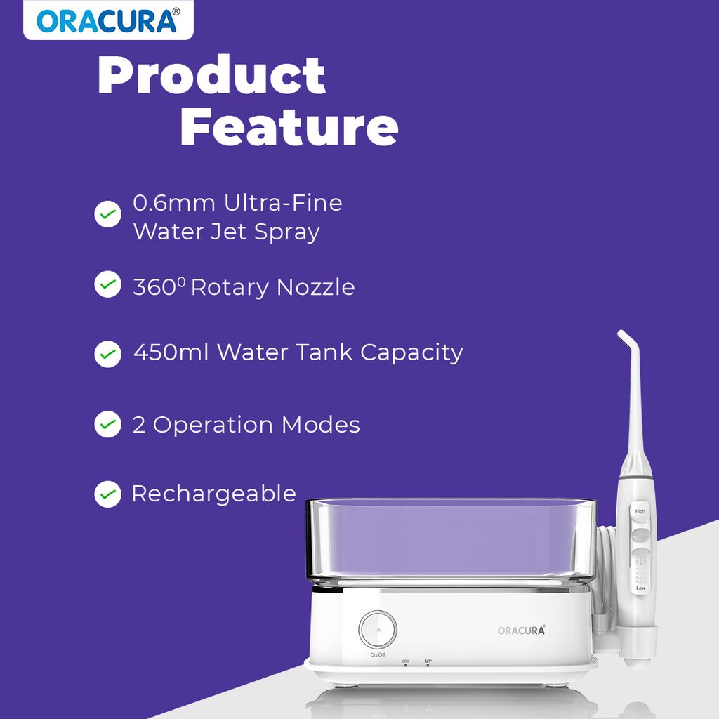 Oracura OC450 LITE Countertop Smart Water Flosser view 2