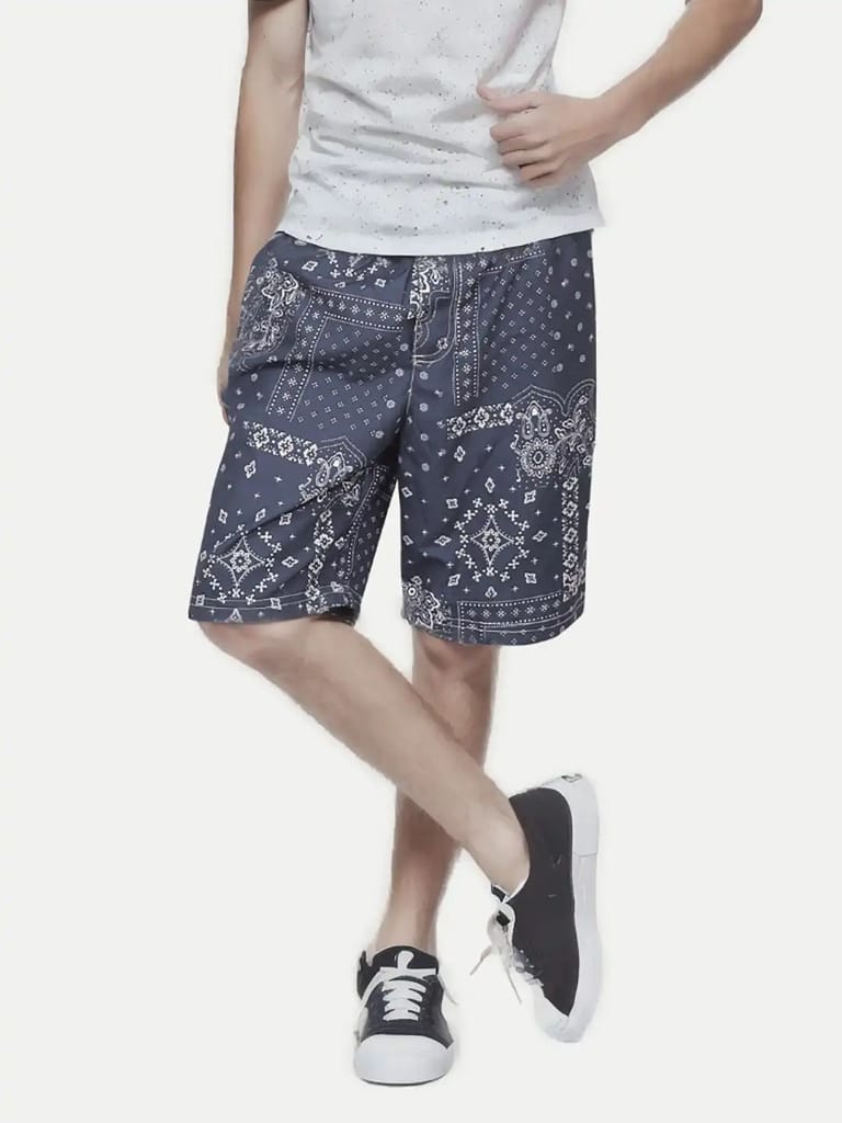 Teen Boys Navy Basic Shorts view 2