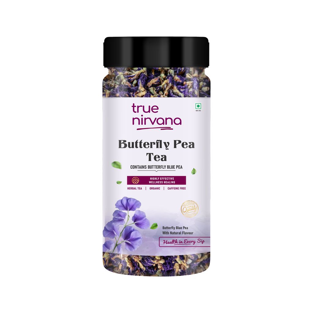 True Nirvana Butterfly Pea Tea – 100% Natural Herbal Blue Tea – Caffeine-Free