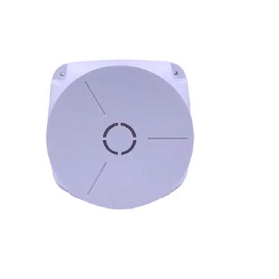 PVC Round Junction Box , Indoor/Outdoor with Nails , (5X5) For CCTV Cameras - White view 2